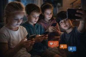 Regulation of children's access to social networks, discussed at high level